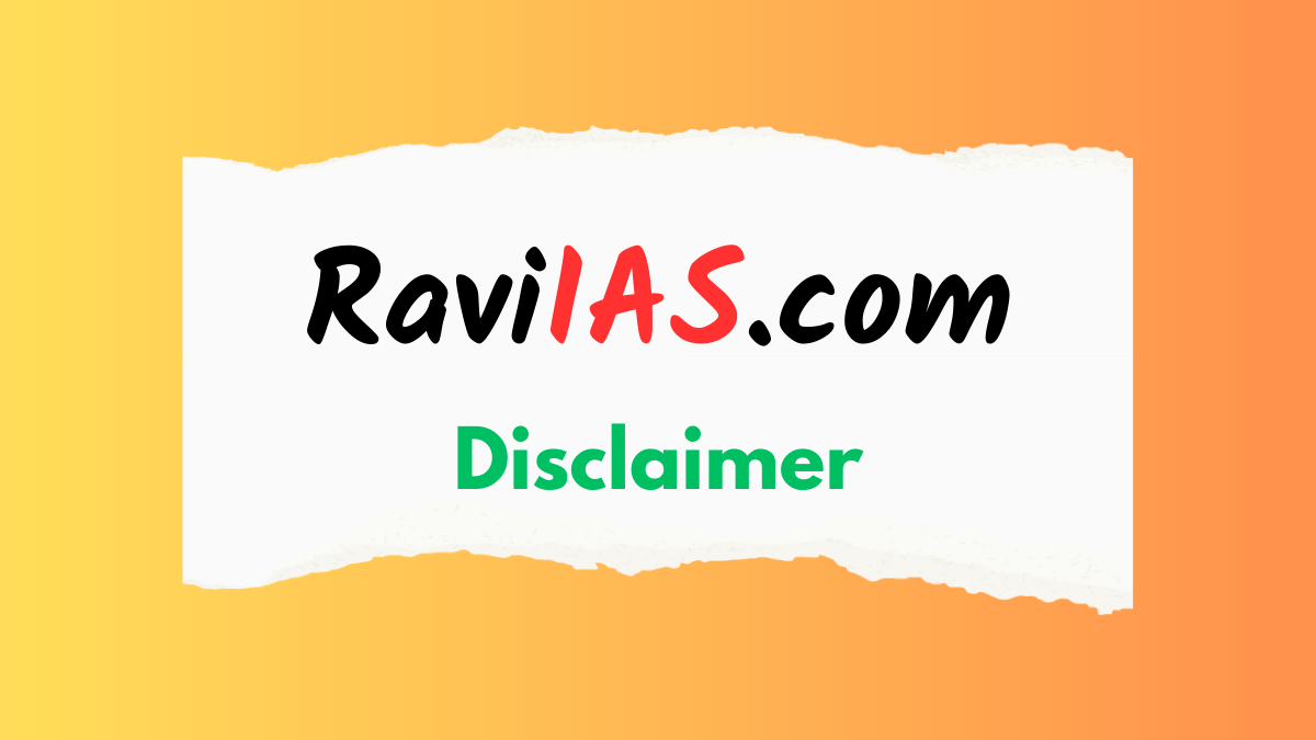 Disclaimer for raviias website in english