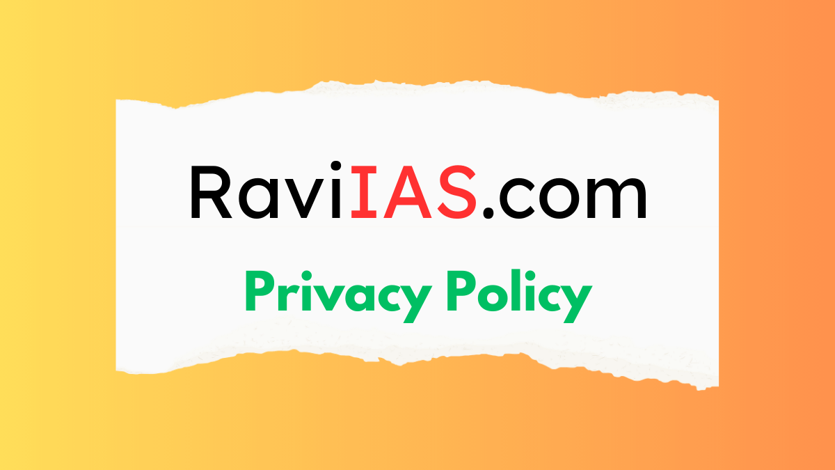 Privacy Policy for raviias website