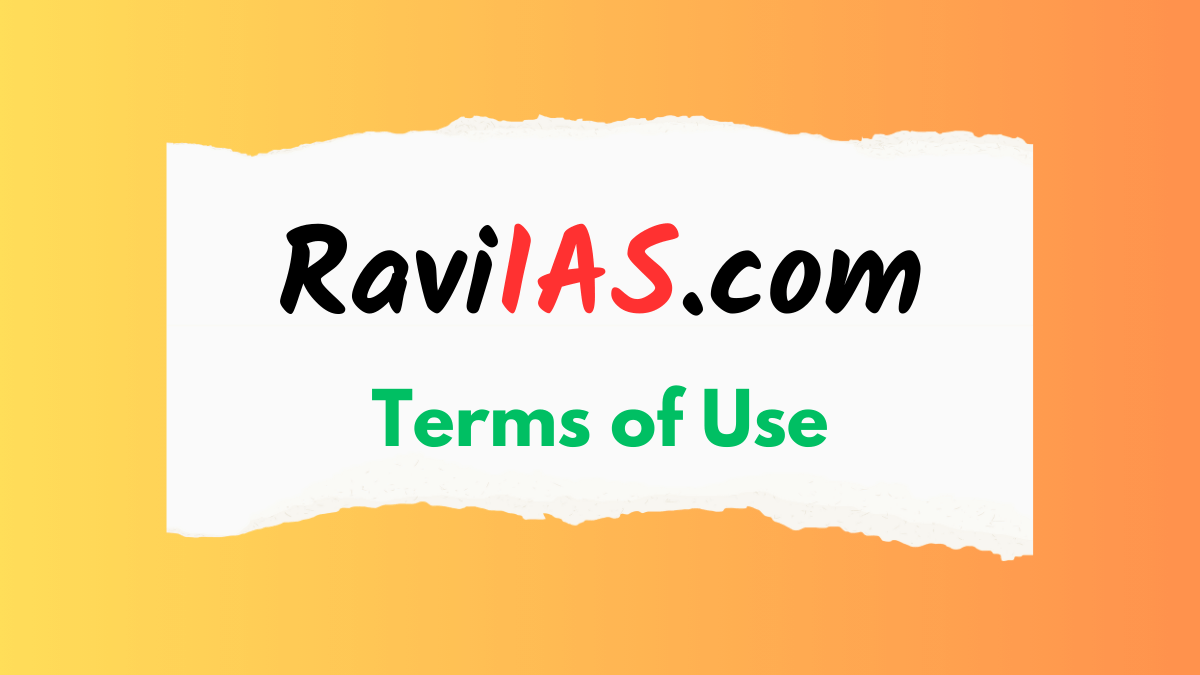 Terms of Use for raviias website
