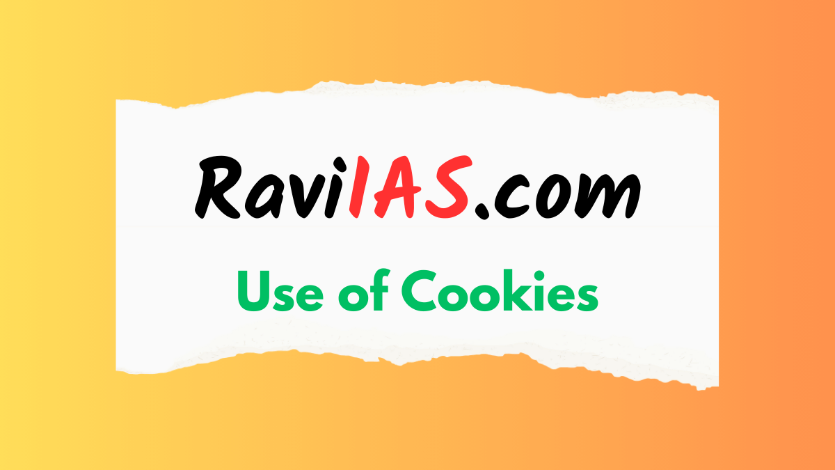 Use of Cookies page for raviias website